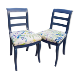 Pair of vintage chairs restyled