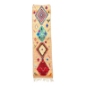 Grand tapis berbere couloir multicolore moderne en laine neuf 75x300 cm