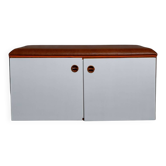 Vintage bench storage unit