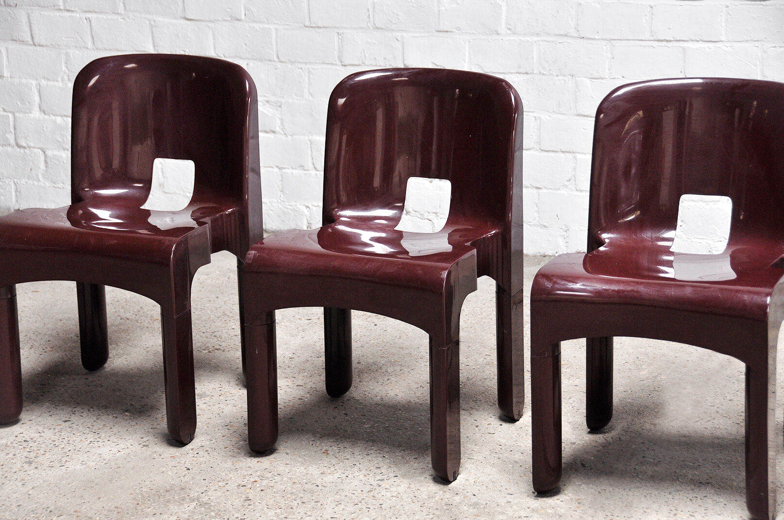 'Universale' Chairs model 4869 by Joe Colombo for Kartell, Set of 5, 1970s