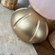 Petite lampe “diabolo” opaline & bois