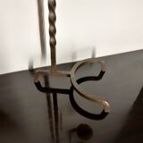 Large brutalist design candle holder from the 60s