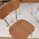 Formica extending table with 4 chairs, set, vintage from the 70s.