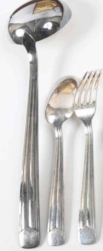 Silver metal housewife