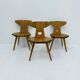 Chaises de salle à manger Jacob Kielland-Brandt en pin massif, Danemark, années 1960.