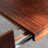 Extendable dining table in rosewood by Inger Klingenberg for Fristho, Dutch design, 1960s