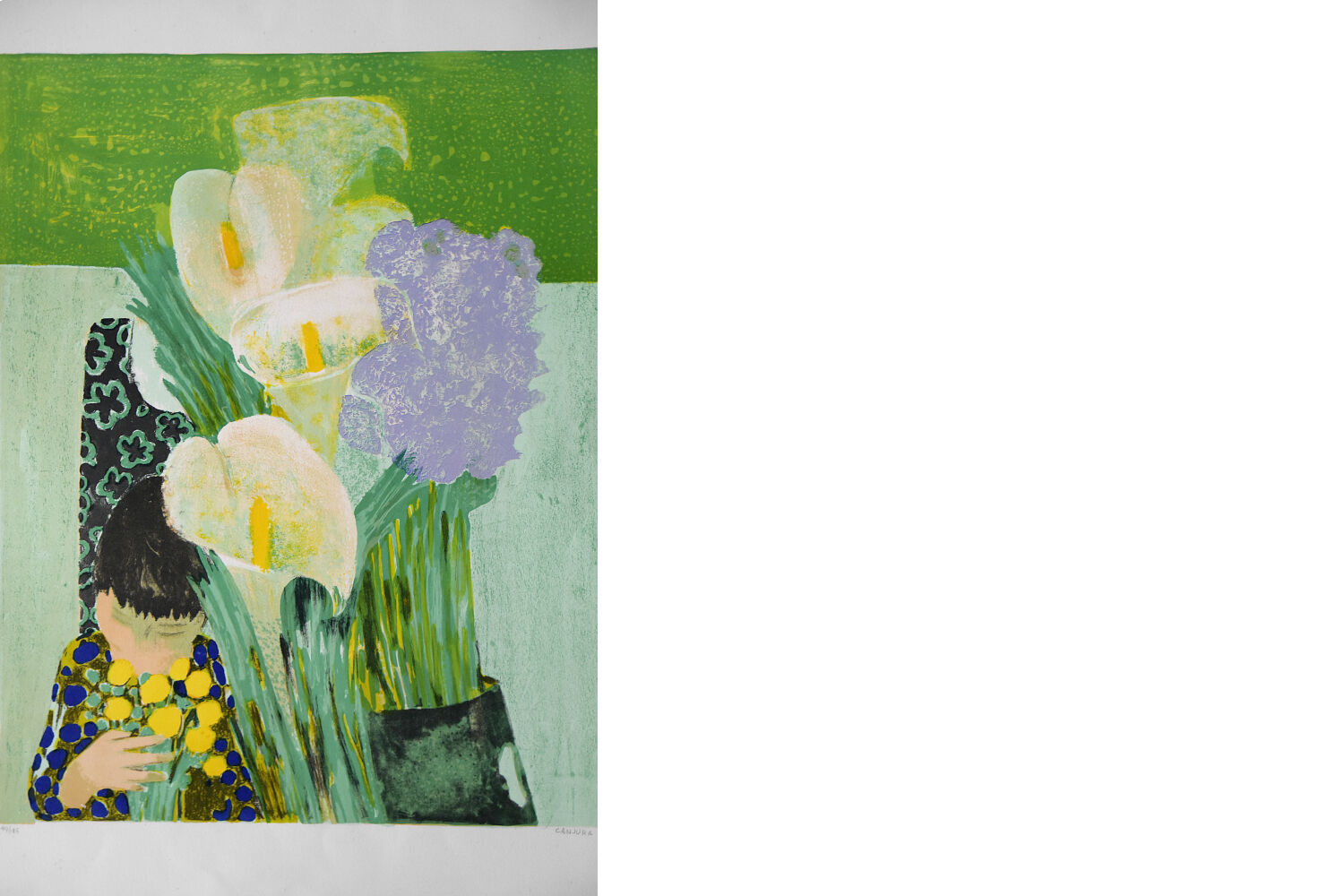 Lithograph on Arches Paper by Noé Canjura, 1960s