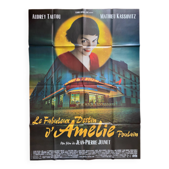 Affiche cinéma originale "Le Fabuleux destin d'Amelie Poulain" Audrey Tautou 120x160cm