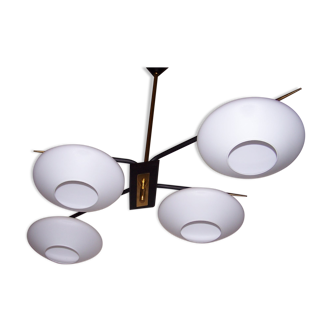 Modernist chandelier arlus-years 50
