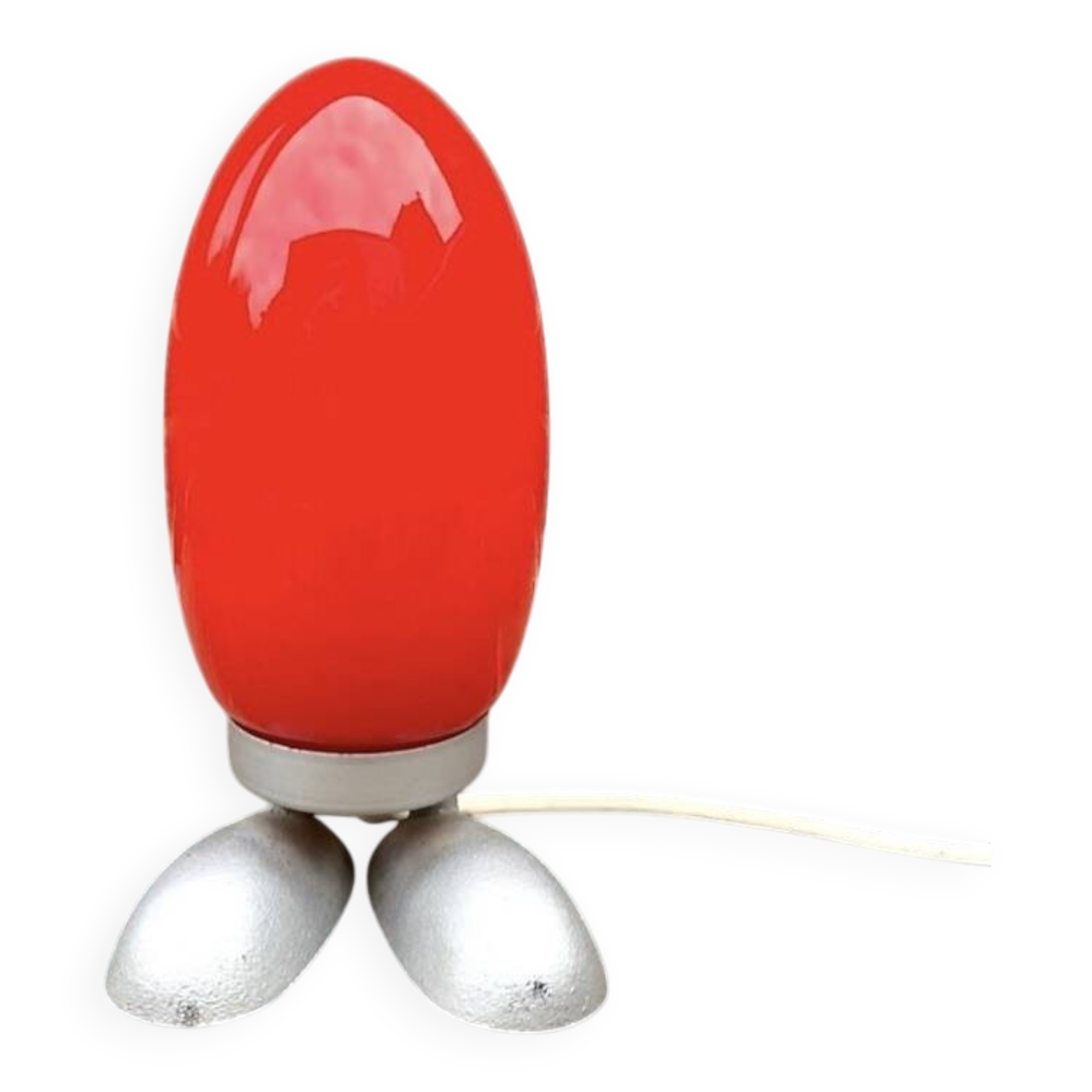 Vintage Fjörtön / Dino Egg red lamp - Tatsuo Konno for IKEA — 90s