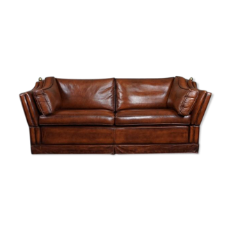 Classic castle sofa 2.5 seater in cowhide leather