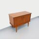Small vintage Scandinavian teak sideboard from the 1960s.