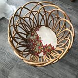Rattan plant holder
