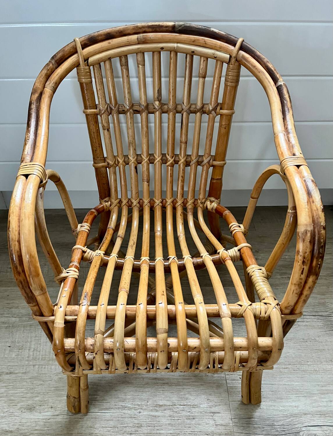 Child's rattan armchair