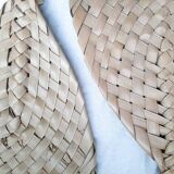 Set of 5 African fans woven in vegetable fiber, from Togo