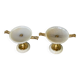 Paire de coupes en onyx et bronze doré vers 1880