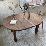 1950s round pine table with extensions