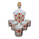 Service à liqueur fleurie 1960-70