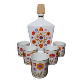 Floral liqueur service 1960-70