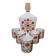 Service à liqueur fleurie 1960-70