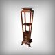 Large Cherry & Walnut Stool, Asian style – Early 20th century