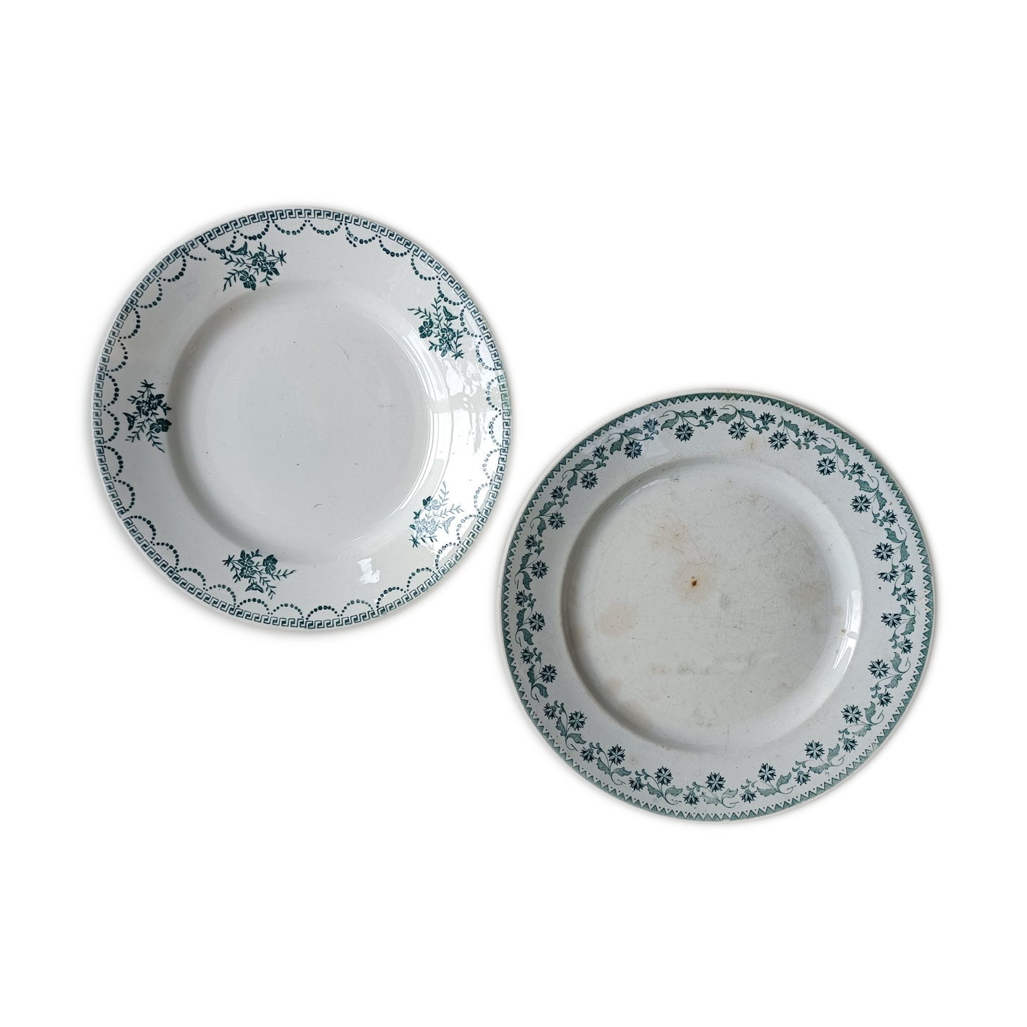 2 plates earth of iron Saint Amand and Moulin des Loups