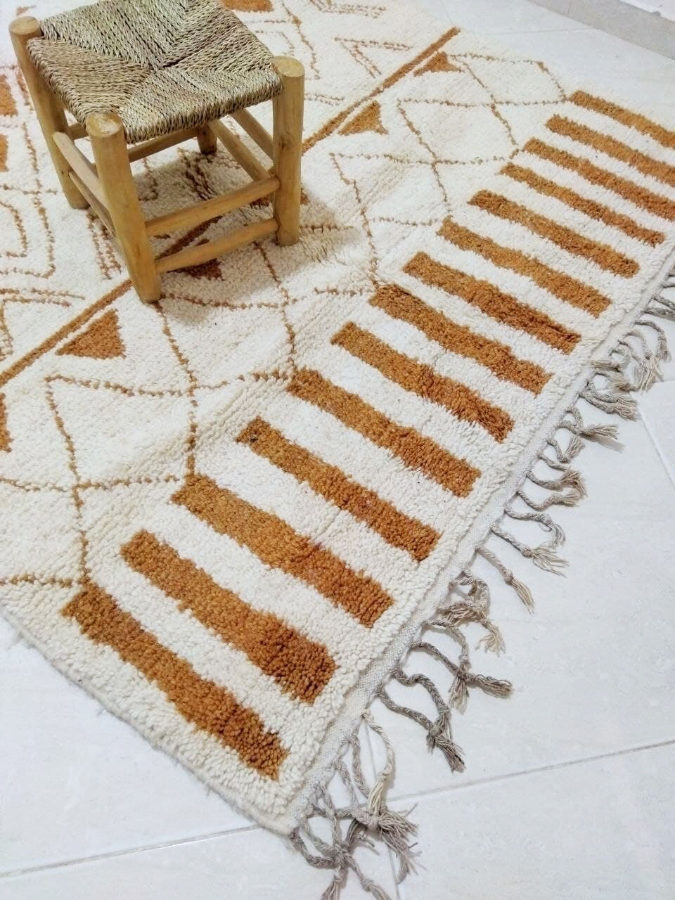 Berber tribal brown carpet 255 x 155 cm