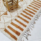 Berber tribal brown carpet 255 x 155 cm