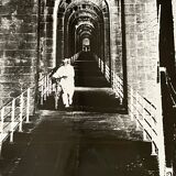 Photograph black and white silver print circa 1970 medieval bridge