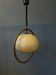 Mid-century bamboo Dijkstra space age mushroom pendant lamp