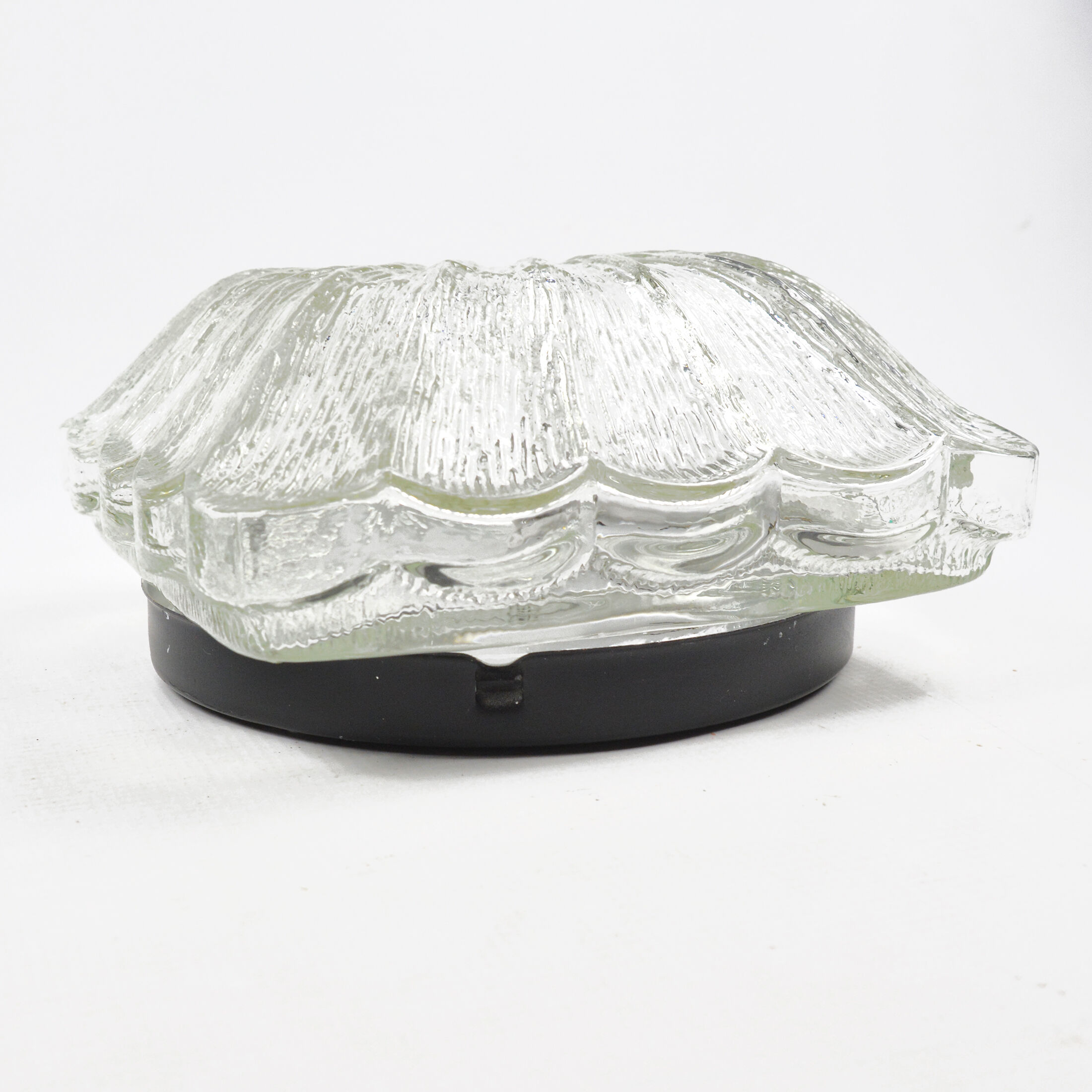 1970s modern glass plafond HP Leuchten, Germany