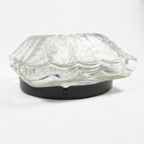 1970s modern glass plafond HP Leuchten, Germany