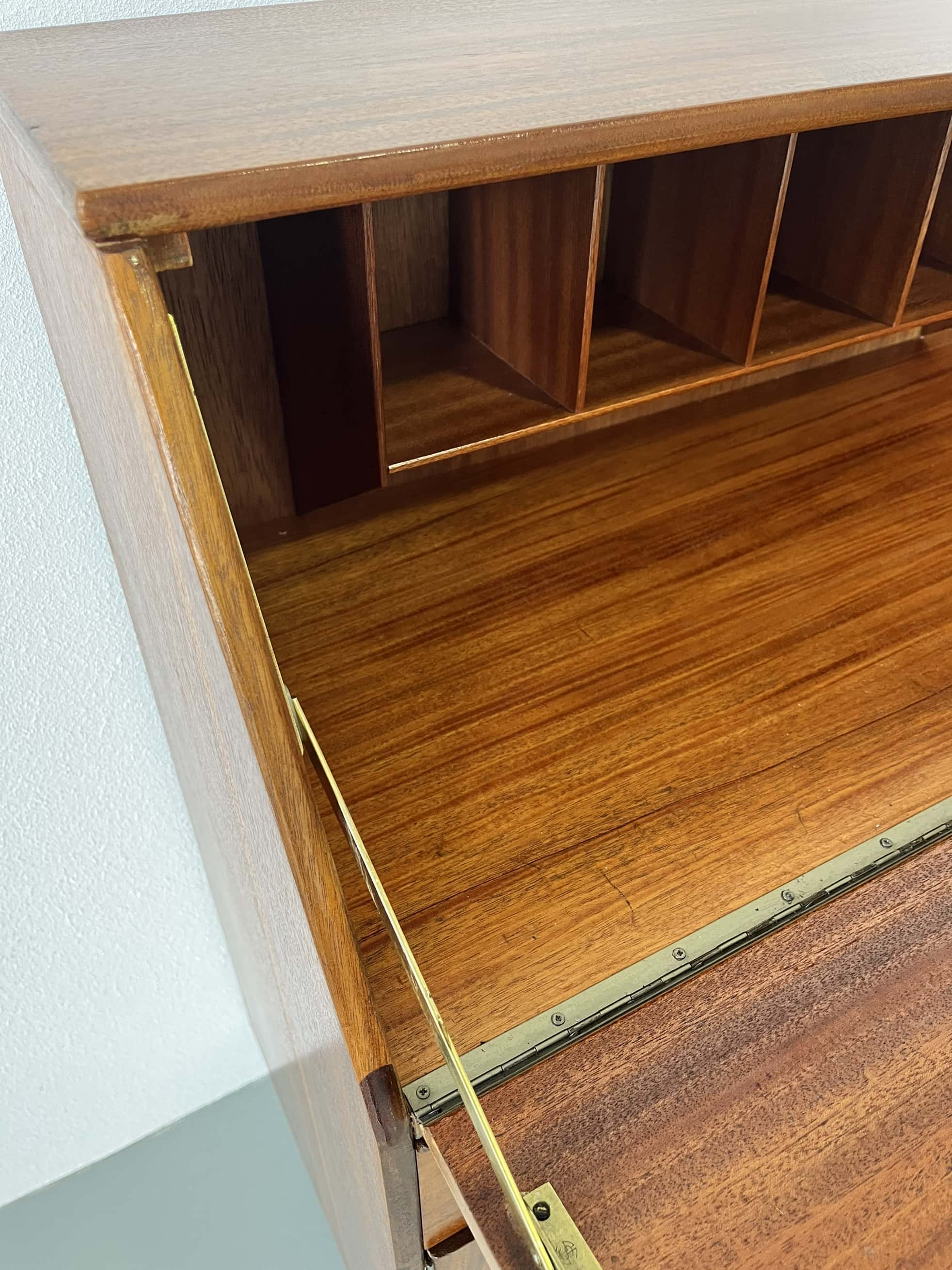 Vintage secretary desk English, Sutcliffe of Todmorden