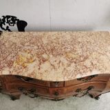 Chest of drawers tomb 1950's style louis xv inlaid