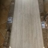 Coffee table in travertine