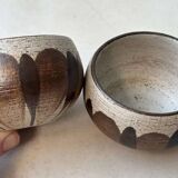 Set of ceramic bowls by Gabriel Fourmaintraux from the 1950s.