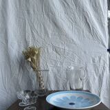 Large fruit bowl, classic French glass dish