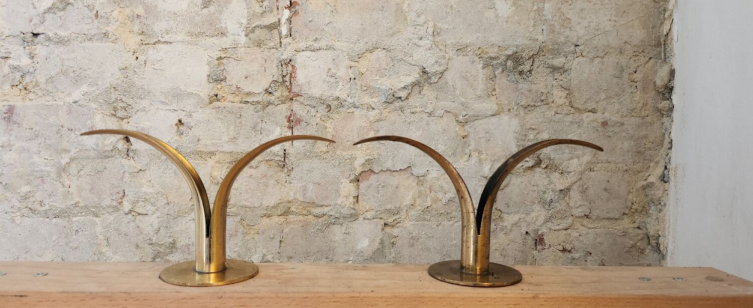 Ystad Metall candle holders Lily model