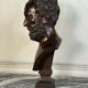 Bronze bust representing a philosopher after the Antique, 19th century, foundry Luppens.