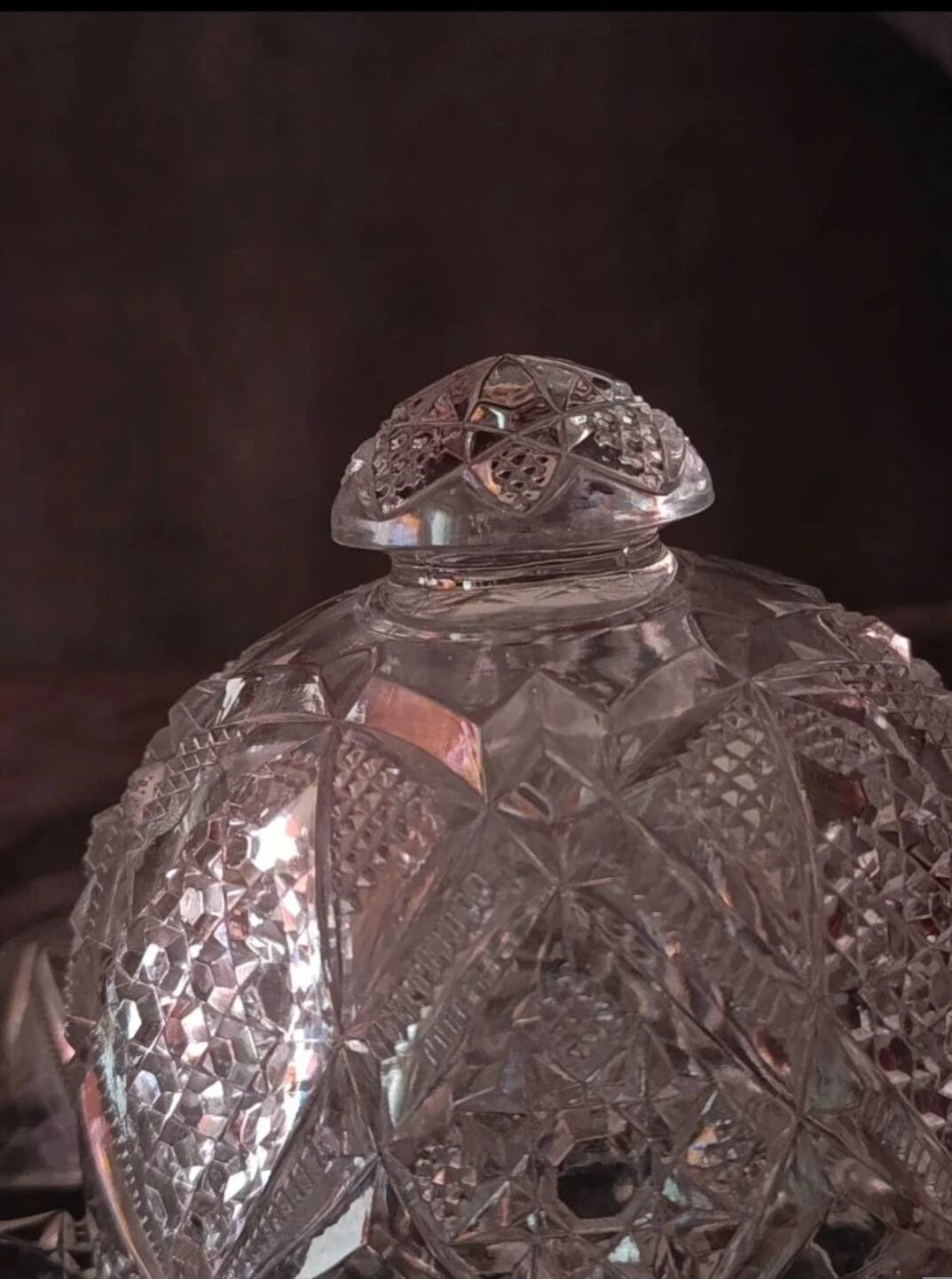 Antique cut glass butter dish – Luxury & elegance of the dining table art