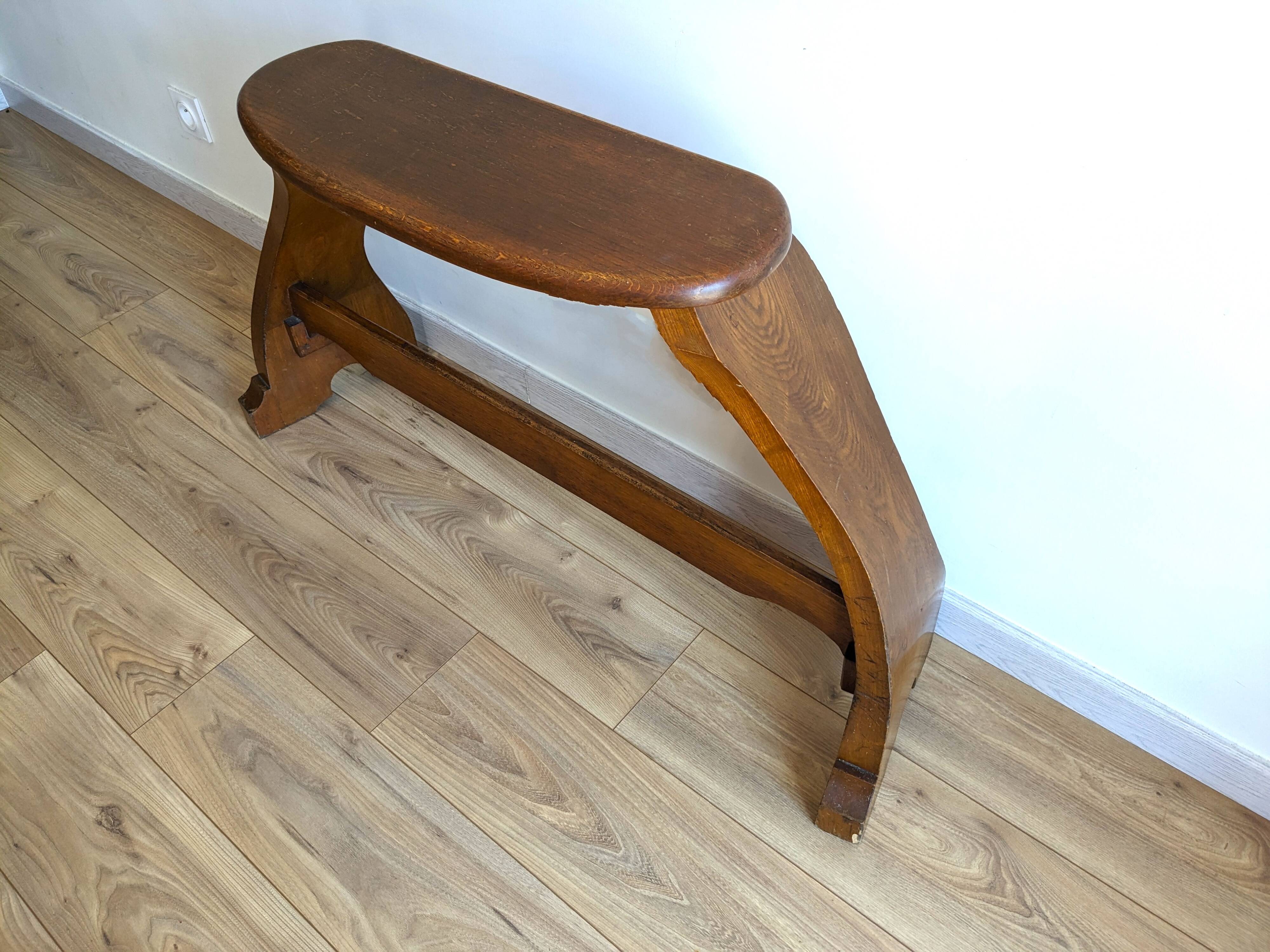 Banc d’orgue ancien en chêne – époque Art nouveau vers 1900