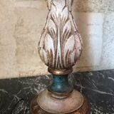 Venetian lamp in gilded wood