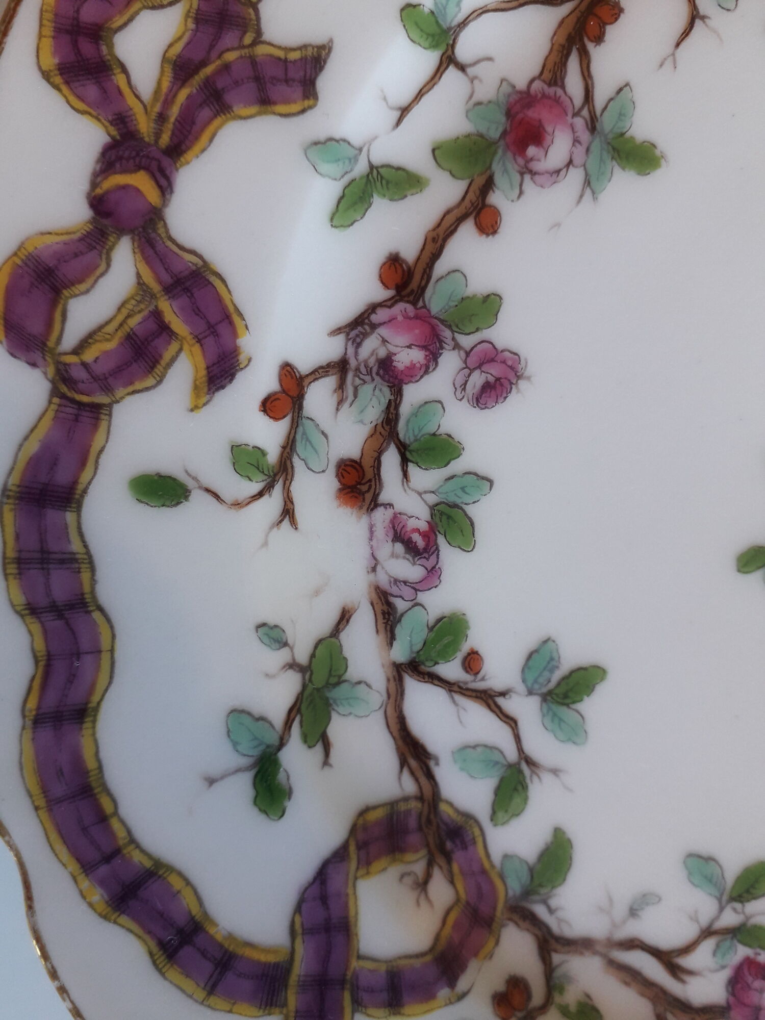 Set of 13 porcelain plates from PARIS - EDMOND HONORE - Early nineteenth