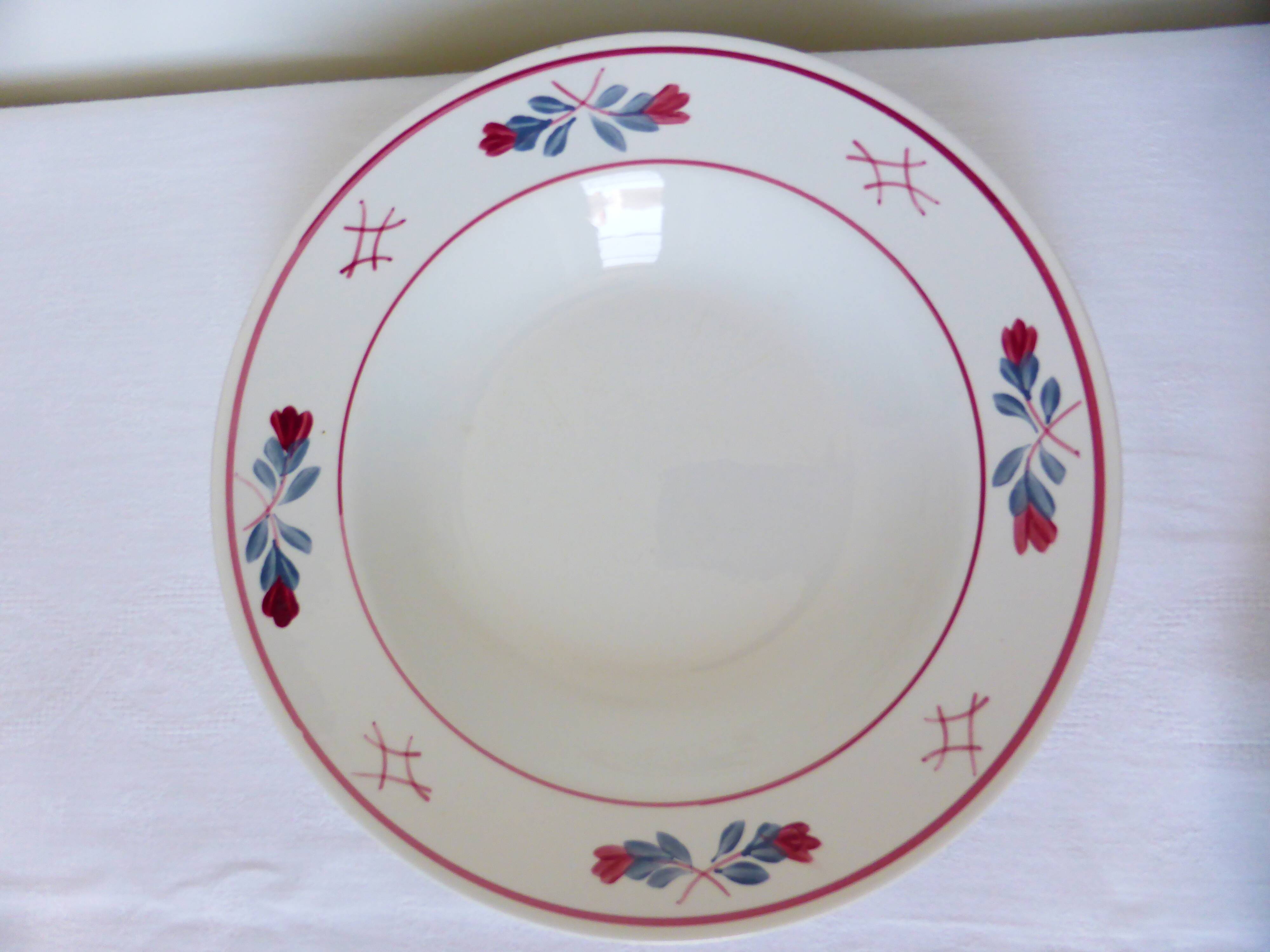 2 assiettes creuses Céranord St Amand Adeline 210604