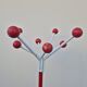 Vintage 1970s parrot coat rack with balls