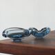 Glass ashtray by Lütken for Holmegaard, 1950s, set of 2
