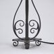 Arts & Crafts pair antique wrought iron table lamps 1920's English, rewired