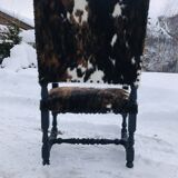 Fauteuil en peau de vache