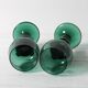 Set of 2 Vintage Emerald Green Wine Stem Crystal Glasses Remmare / 1960s