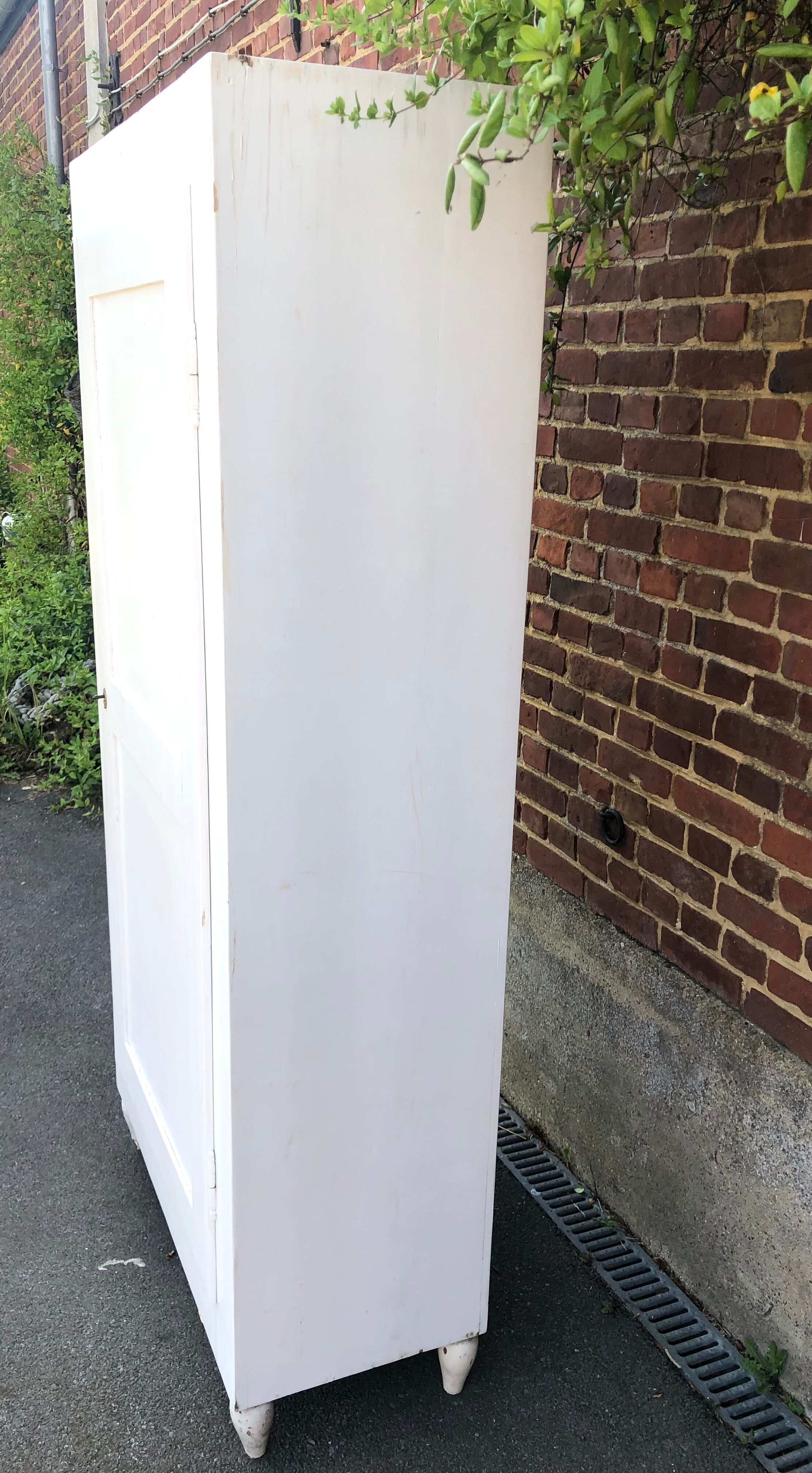 Old white wardrobe